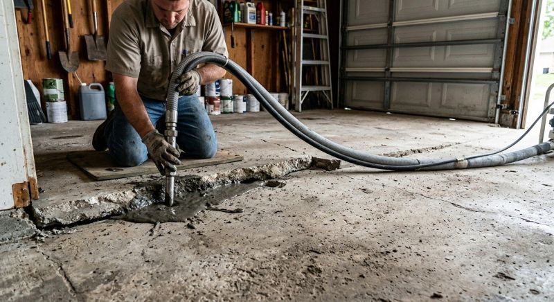 Garage Settling Repair in West Des Moines, IA