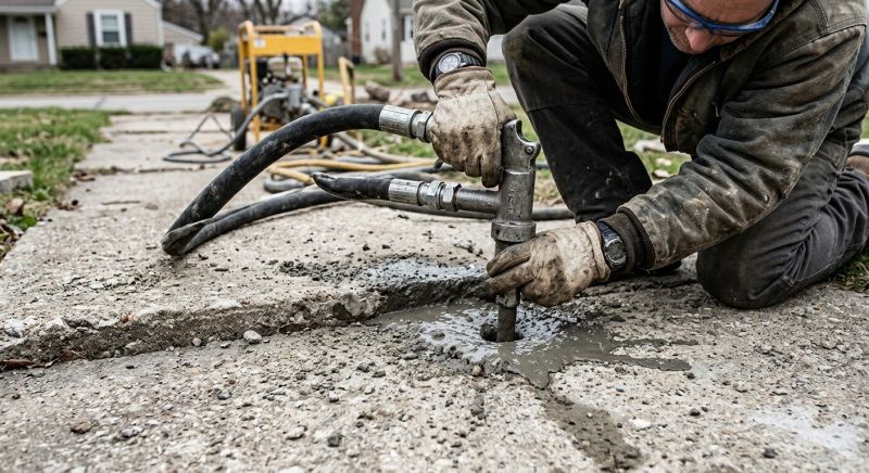 Concrete Mudjacking in West Des Moines, IA