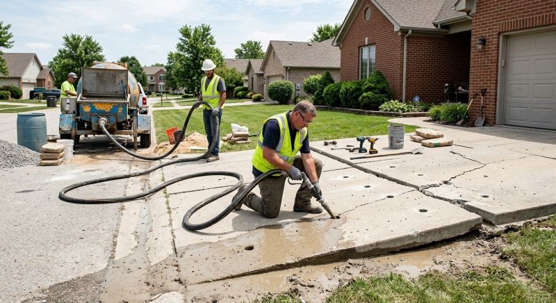 Slab Raising in West Des Moines, IA